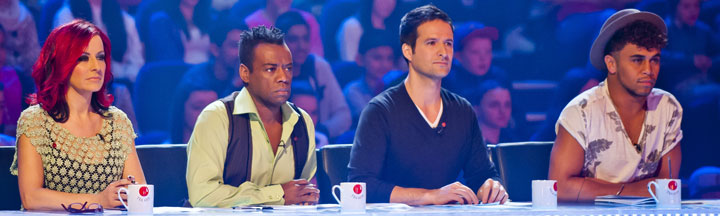 Sport Relief Does Glee Club judges' panel